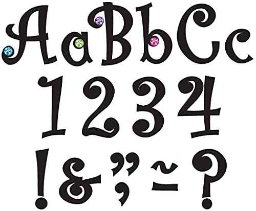 Teacher Created Resources 5-Inch Bling Letters with Colorful Jewels (77183)