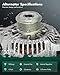 SCITOO Alternator 37300-2G150 Fit for Hyundai Sonata 2010-2013 for Kia Optima 2011-2013 12V 100Amp CW 1-Groove Pulley 11491 37300-2G150 TG11C087 208-940 11066 213-8539 15598 90-22-5641 11491A 849101