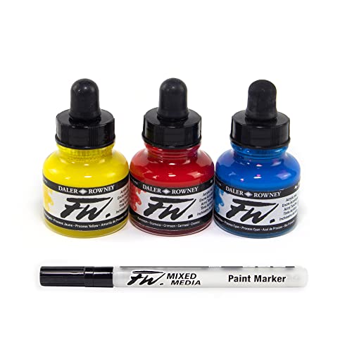 Daler Rowney FW Set Tintas 3x29.5ml