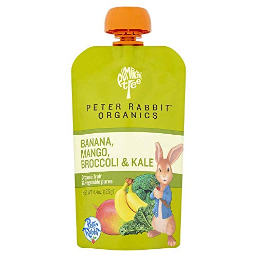 Peter Rabbit Organics, Banana, Mango, and Kale, 4 Ounce Squeeze Pouch