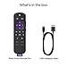 Roku Voice Remote Pro | Rechargeable TV Remote Control with Hands-free Voice Controls, Headphone Mode & Lost Remote Finder - Replacement Remote Compatible with Roku TV, Roku Players, & Roku Audio