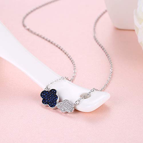 Collier pendentif nuages argent sterling 925 bijoux dames