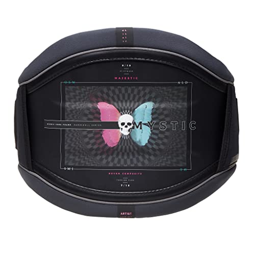 Mystic Watersports - Surf Kitesurf & Windsurfing Mens Majestic Os Waist Harness - Dark Grey #TOP5