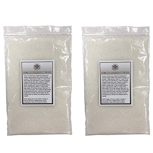 Prestige Import Group Crystal Gel Humidification Beads for Humidors - 1 Pound (2 x 8oz Bags)