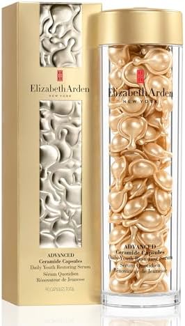 Elizabeth Arden Advanced Ceramide Capsules Daily Youth Restoring Serum, 90-piece, Anti-Ageing Skincare to Nourish Dry Skin, Lift & Firm Skin, for Day & Night