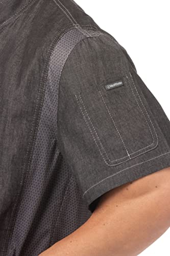 Chef Works Men's Delancey Chef Coat, Black, X-Large #TOP3