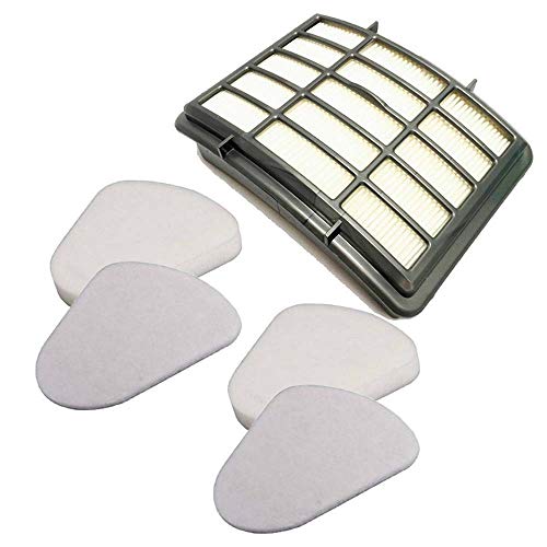 Eztronics Corp2 Pack Vacuum Filter for Shark NV350 Filters,for Shark Navigator Lift-Away NV350 NV351, NV352, NV355, NV356, NV357, Replacement 1 Hepa Filter & 2 Foam Felt Filters (XFF350 & XHF350)