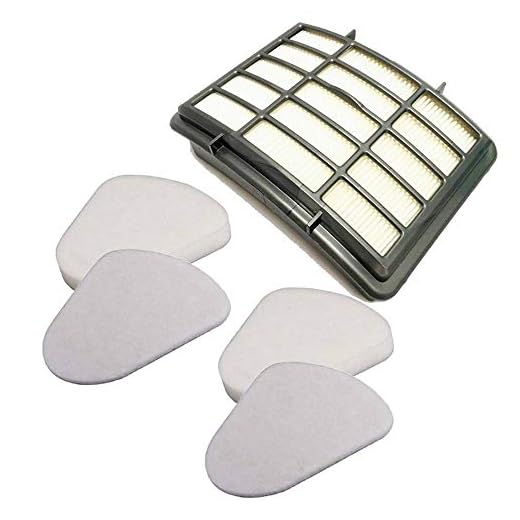 Eztronics Corp2 Pack Vacuum Filter for Shark NV350 Filters,for Shark Navigator Lift-Away NV350 NV351, NV352, NV355, NV356, NV357, Replacement 1 Hepa Filter & 2 Foam Felt Filters (XFF350 & XHF350)