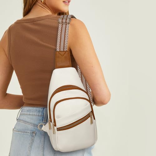 GAEKEAO Sling Bag for Women Vegan Leather Crossbody Bags Fanny Pack Chest Pack Small Backpack Travel Purse Shoulder Bag2