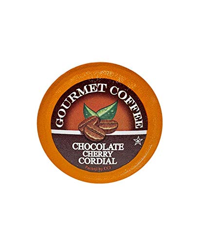 Chocolate Cherry Cordial Flavored Coffee Pods - 35 Count Gourmet Single Serve Cups Compatible with Keurig Brewers - Rich, Fruity Medium Roast