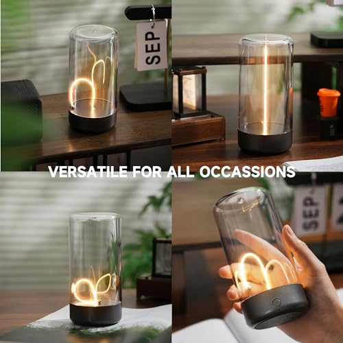 AUGE LIGHT Mini candeeiro de mesa minimalista sem fio LED lâmpada de mesa recarregável luzes noturna
