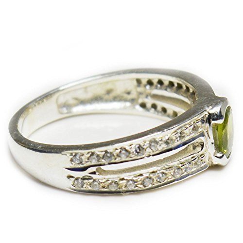 Bague mariage argent 925 et péridot, le bijou élégant pour vos cérémonies
