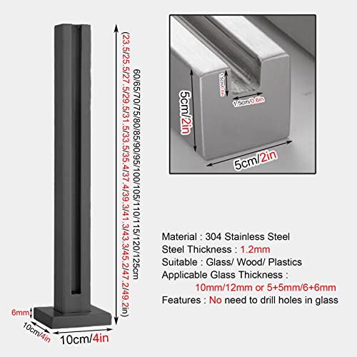 Support de colonne en métal étanche et réglable pour escalier - 4