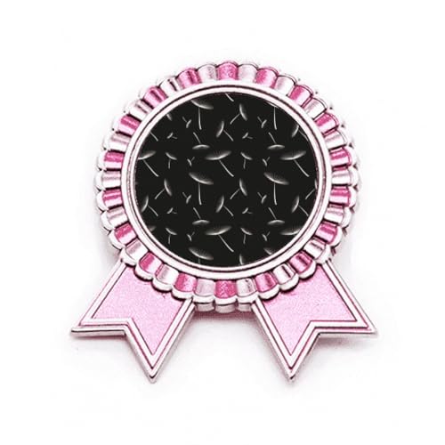 Broche fleur pissenlit rose et blanc en métal M le cadeau idéal pour elle