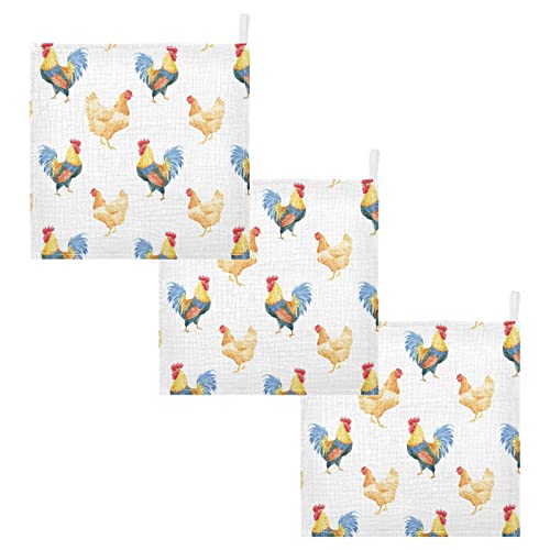 Image of Vvfelixl Cotton Baby Muslin Washcloths Soft Baby Face Towel for Newborn Infants, 11.8 X 11.8 Inch, 3 Pack White