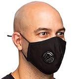 Debrief Me Dust Mask Anti Pollution Breathable Respirator Mask (1 Mask + 6 Filters) Military N99 Flu Mask Carbon Activated Filtration - Reusable Washable Comfy Cotton Adjustable (Black)