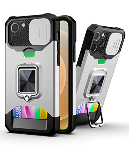 Étui pour iPhone XR antichoc armure avec protège-objectif et porte-carte