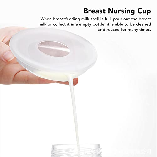 Concha de Mama e Coletor de Leite, Coleta de Silicone Reutilizável e Fácil para Dor Nos Mamilos, Mam