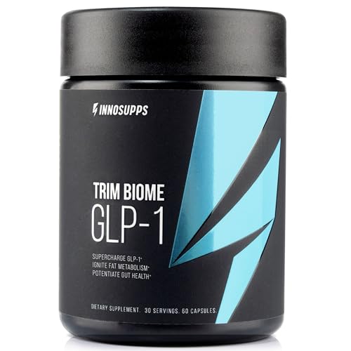 InnoSupps Trim Biome GLP-1 - Gut Health + Metabolic Support* - Prebiotic + Probiotic + Postbiotic - Akkermansia + Berberine - 60 Capsules. 30 Servings