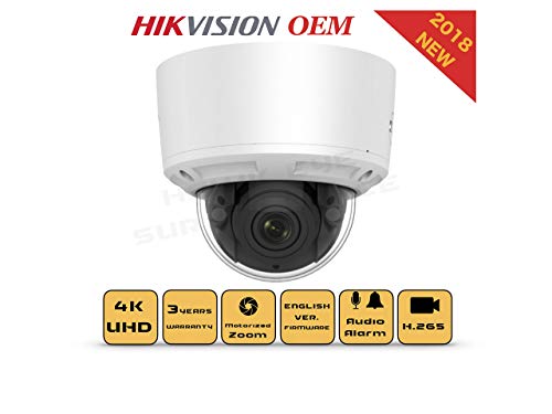 4K PoE Security IP Camera - Compatible with Hikvision DS-2CD2785G0-IZS UltraHD 8MP Vari-Focal