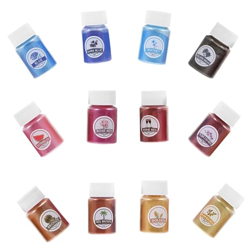 Catálogo de Jabón de artista para comprar hoy. 41 FOMIYES Polvo de Mica de Colores 12 Frascos para Manualidades Pigmentos Colorantes para Resina y Pintura Polvo Hipoalergénico para Cosméticos Jabón y Decoración Artística
