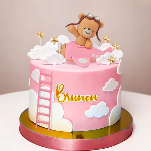 Gâteau avion rose décoration idéale pour réussir vos photos de baby shower fille
