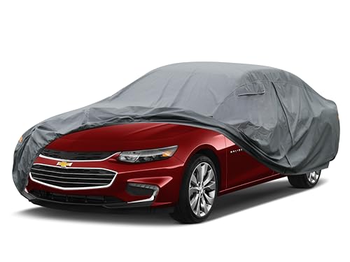 GUNHYI 16 Layers Car Cover Waterproof All Weather, Heavy Duty Full Exterior Cover Universal Fit Coupe Pontiac...