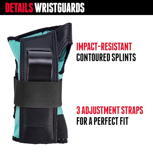 Image of Triple Eight Saver Series 3-Pack Pad Set - Ideal for Skateboarding, in-line Skating, Roller Skating, and Biking