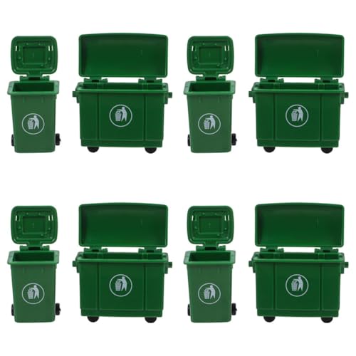 Petites poubelles mignonnes Amosfun pour animer le jardin et la rue d'une maison de poupée