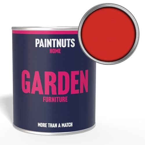 Paintnuts Garden Furniture Paint - RAL-3028 - PURE RED Matt 250ml Tin