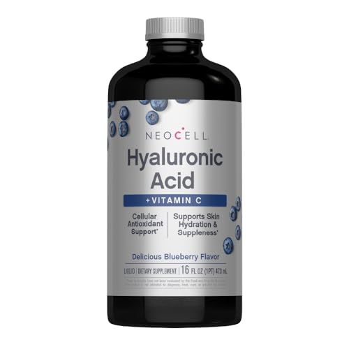 NeoCell Liquid Hyaluronic Acid | 16 fl oz | with Vitamin C | Skin Hydration