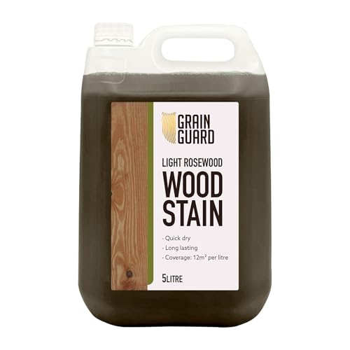 GRAIN GUARD Tinte para Madera | PAOSANTO CLARO | 5 Litros | Base de Agua y Bajo Olor | Ecológico y No Tóxico | Tinte para Muebles de Interior | Fácil Aplicación | Secado Rápido