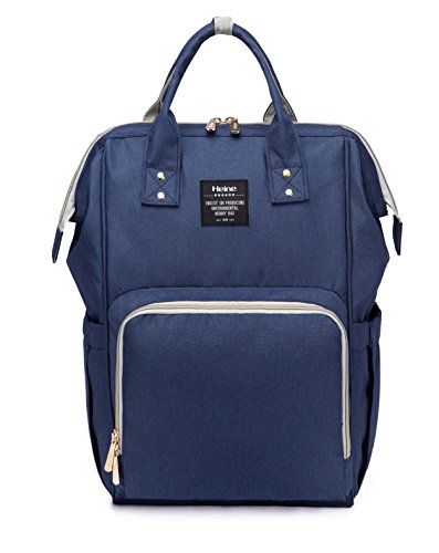 Heine Tasche Wickelrucksack Wickeltasche Reise Windeltasche Rucksack Babytasche Mama 10182 Dunkelblau