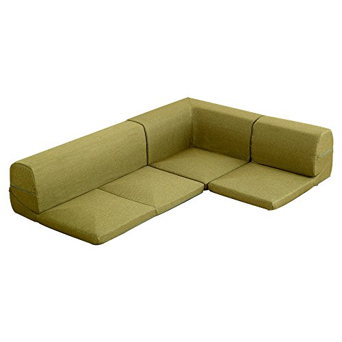 カバーリングコーナーローソファ【Lantana-ランタナ-】(カバーリング コーナー ロー 単品)タスクグリーン