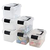 Photo Gallery inhouse set di 6 scatole in plastica con coperchio, 4.5 l, contenitori trasparenti con manico Photo Gallery inhouse set di 6 scatole in plastica con coperchio, 4.5 l, contenitori trasparenti con manico