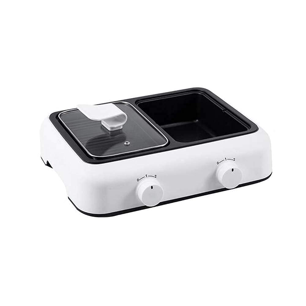 Barbecue Grill Household Mini Oven, Multi-function Hot Pot Barbecue Integrated Electric Baking Pan Grill Knob Temperature Control