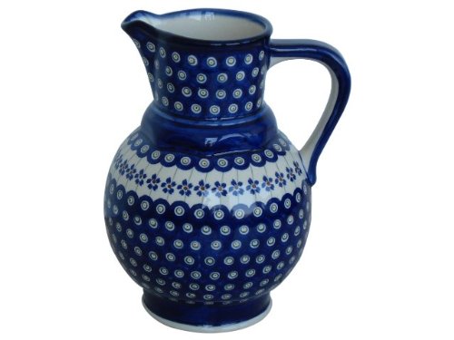 Bunzlauer Pichet à lait et eau en céramique artisanale de 1,75L