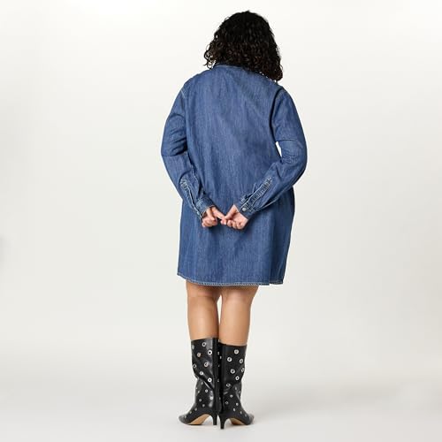 Image of The Drop Womens Katerina Denim Shirtdress