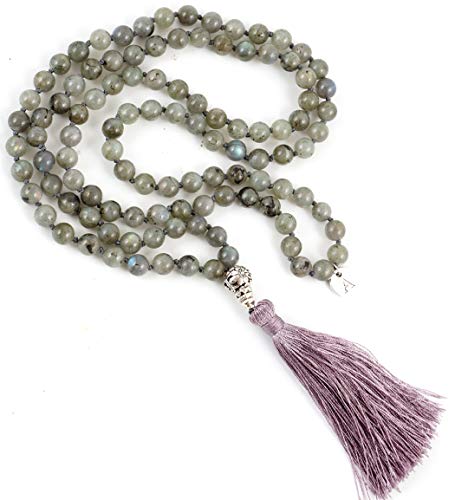 "Labradorite Mala Beads Necklace" - Image 4