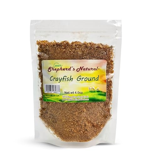 Crayfish. Dried, Ground. 4 oz, Sand-Free by HATF's Shepherd's Natural, Excellent seasoning for all types of dishes. Savory - Super Clean - No dirt! Great for soups and beans. Preservative free