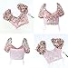 Swbreety Puffy Sleeve Tops for Women Sexy See Through Bustier Tops Embroidered Butterfly Corset Top