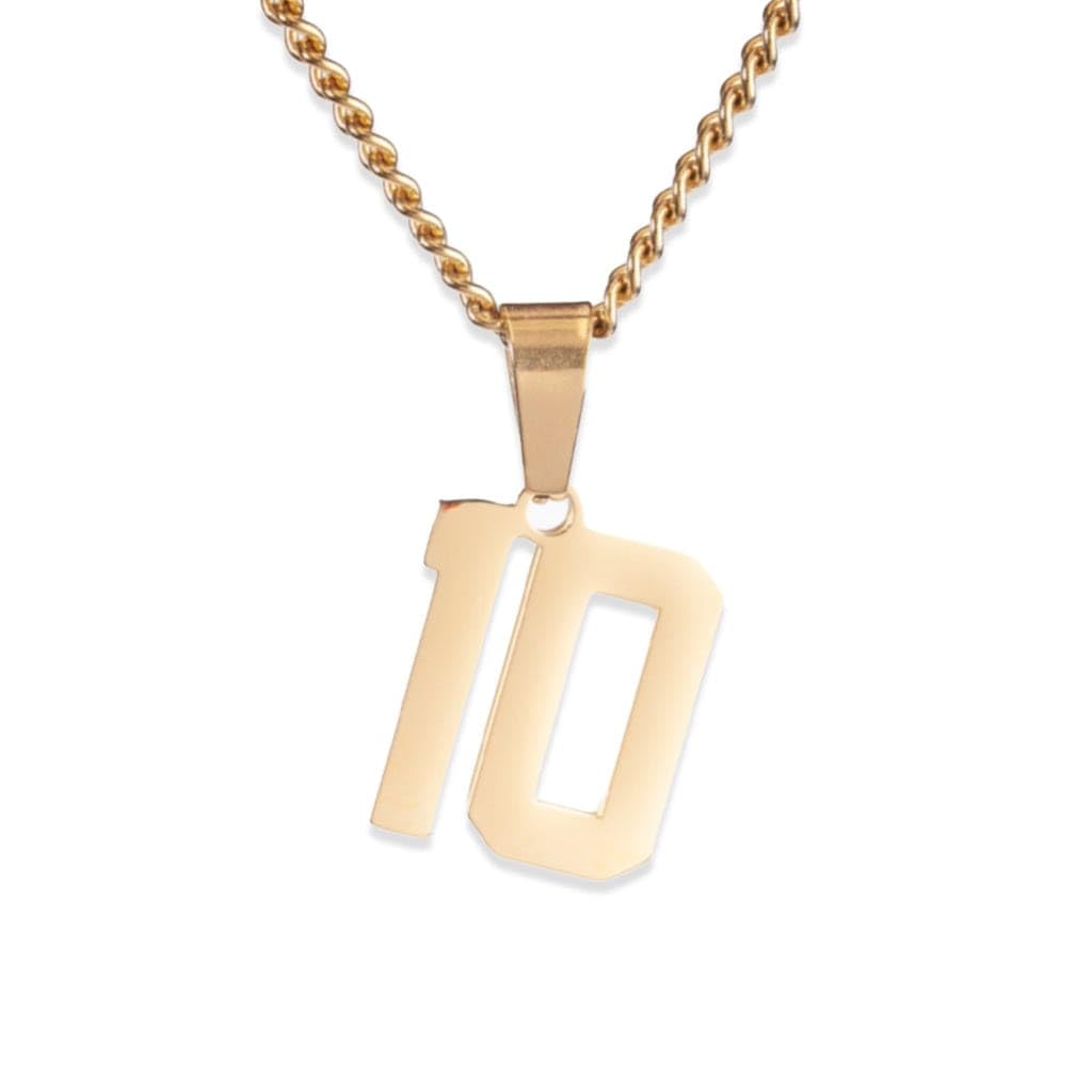 FlowX Jewelry Jersey Number Necklace, Custom Number Chain, Numbers 00 to 99, Baseball Necklace, Senior Gifts, Football Drip, Softball Necklace