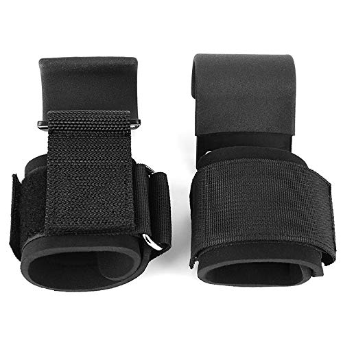 Wrist Wrap, Andoer Ganchos para levantamento de peso de levantamento de peso para exercícios de giná