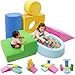 Teckid Toddler Climbing Toys, 7-Piece Colorful Foam Blocks, Indoor Soft Play Gym for Crawling, Climbing and Sliding, Modular Play Set Ages 1-3, No Ball Included