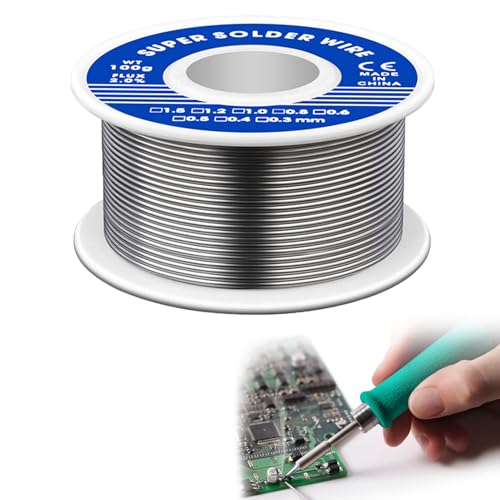 1 rouleau de fil à souder, fil à souder, 1 mm 100 g, fil à souder pour soudure électrique, travaux de bricolage