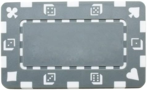 Miniatura 6 de Brybelly 5 fichas de póquer rectangulares - Placa de estilo europeo (naranja)