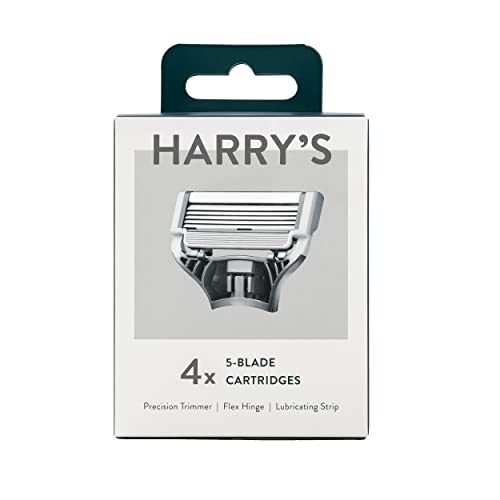 Harry's Razor Blades (1 Pack of 4) in Durable Hinged Water Friendly Travel Case Harry's Razor Blades (1 Pack of 4) in Durable Hinged Water Friendly Travel Case