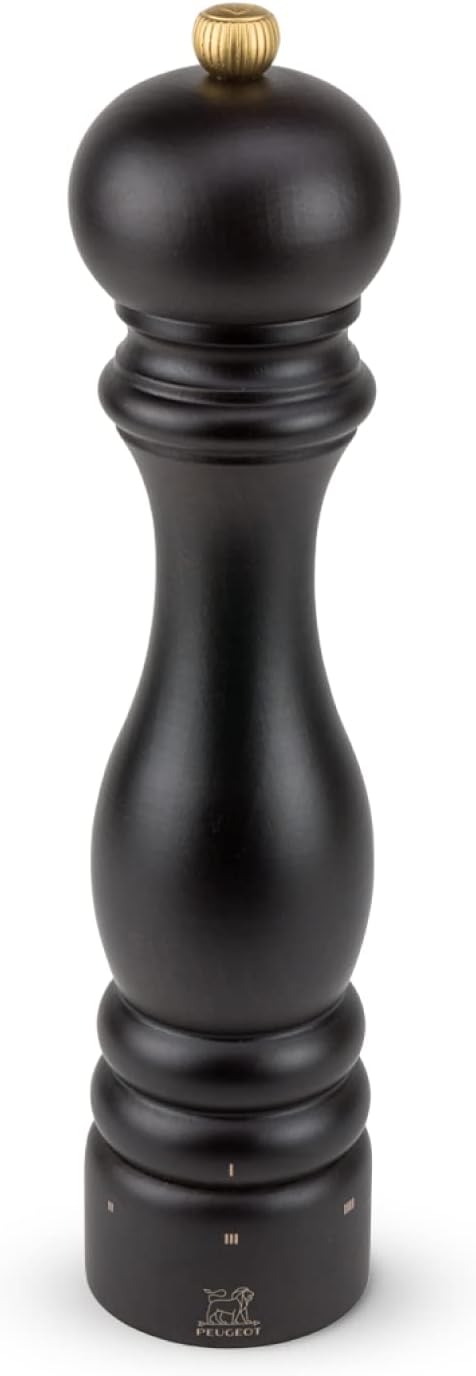 Peugeot - Paris u'Select Manual Pepper Mill - Adjustable Grinder - Beechwood, Chocolate