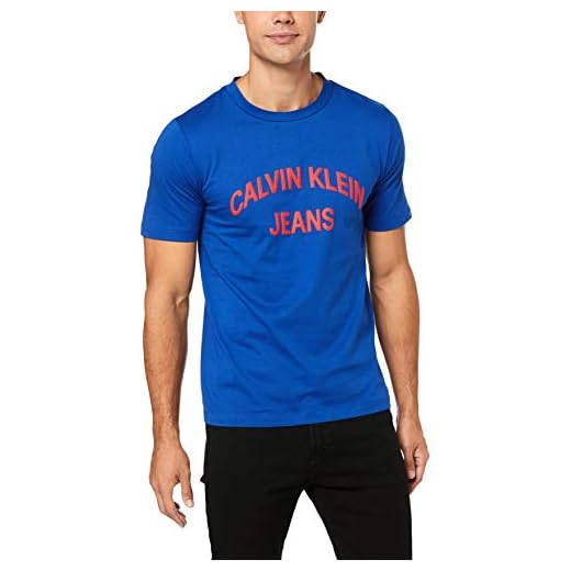 Calvin Klein Jeans J30J311471 T-Shirt Hombre Azul L