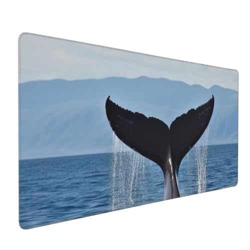 Tapis de souris pour clavier étendu et imperméable avec bords cousus robustes